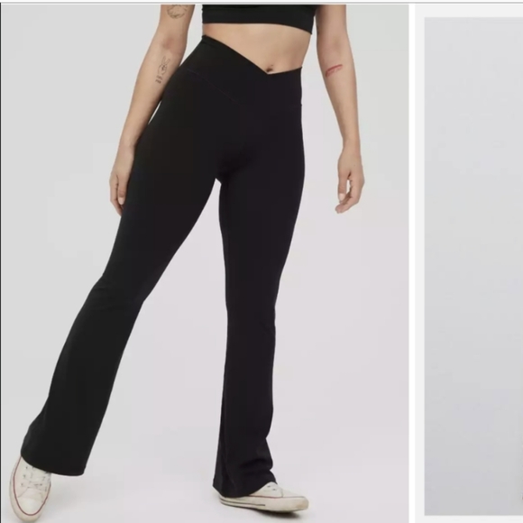 aerie Pants & Jumpsuits Nwt Aerie Offline Real Me Flare Crossover